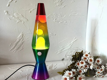 Lava Lamp Volcano Cone Bottle Floating Jellyfish Night Light Romantic Home Decor for Bedroom Kids Teen Gifts Halloween Christmas