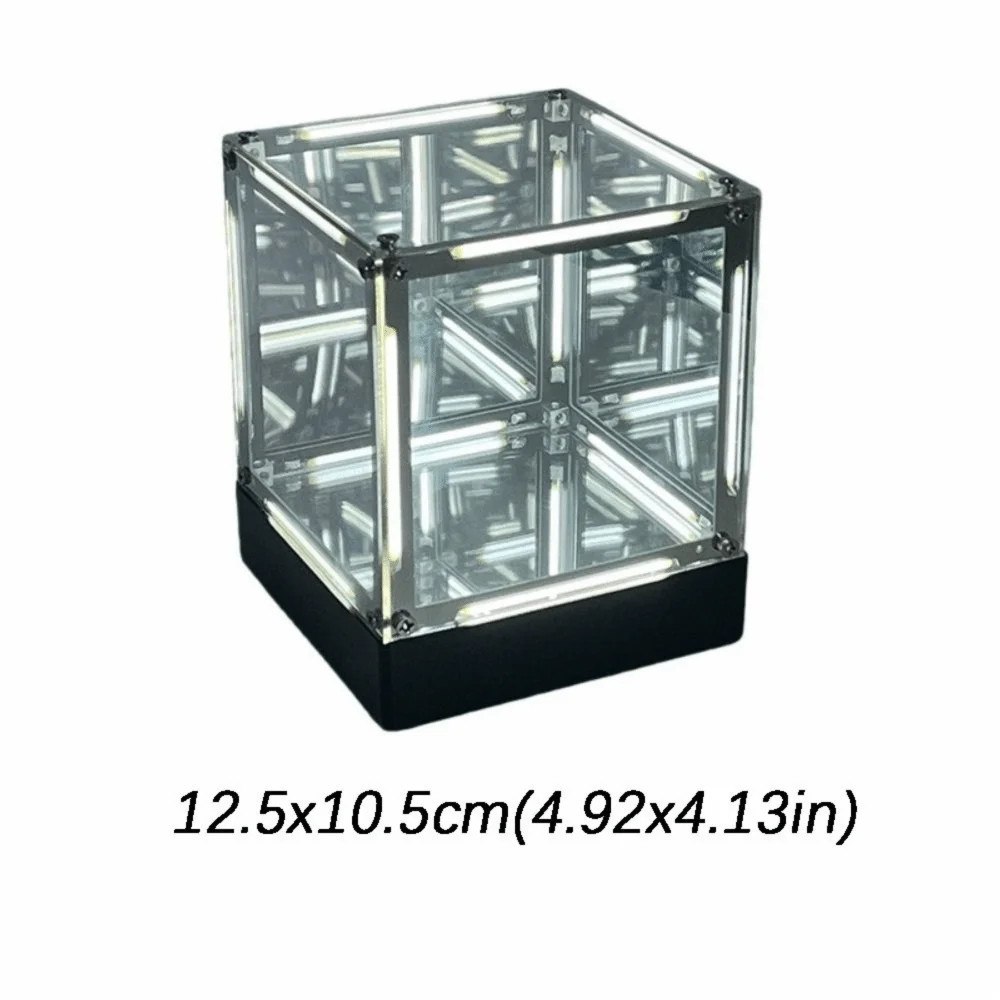 Maglev Technology Electronic Game Desktop Light Transparent Cube LED Lighting Technology Atmosphere Light Desktop Night Light