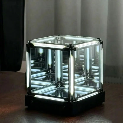 Maglev Technology Electronic Game Desktop Light Transparent Cube LED Lighting Technology Atmosphere Light Desktop Night Light