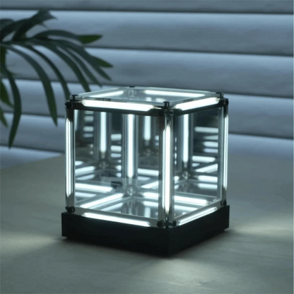 Maglev Technology Electronic Game Desktop Light Transparent Cube LED Lighting Technology Atmosphere Light Desktop Night Light