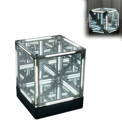 Maglev Technology Electronic Game Desktop Light Transparent Cube LED Lighting Technology Atmosphere Light Desktop Night Light